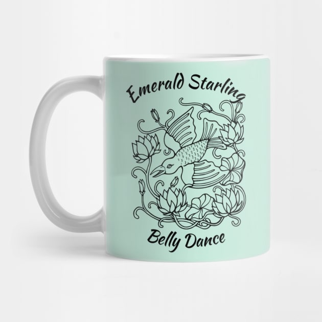 Emerald Starling Belly Dance Logo by EmeraldStarlingBD